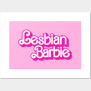 Lesbian Barbie Logo Barbie The Movie Style Posters and Art